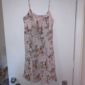 Floral pink float dress